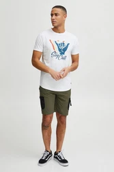 Indicode T-Shirt IDDaniel Blau/Weiß/Hellblau