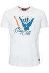 Indicode T-Shirt IDDaniel Blau/Weiß/Hellblau