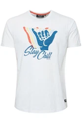 Indicode T-Shirt IDDaniel Blau/Weiß/Hellblau