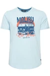 Indicode T-Shirt IDDaniel Grau/Blau/Hellblau