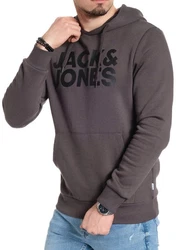 Jack & Jones Kapuzensweatshirt Braun/Dunkelgrau/Grau/Hellblau/Dunkelgrün/Schwarz