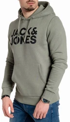 Jack & Jones Kapuzensweatshirt Dunkelgrün/Grün/Khaki