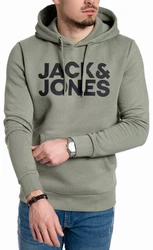 Jack & Jones Kapuzensweatshirt Dunkelgrün/Grün/Khaki