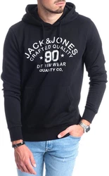 Jack & Jones Kapuzensweatshirt mit Kängurutasche Schwarz/Dunkelblau