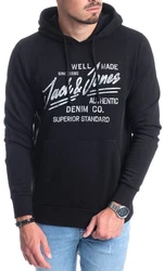 Jack & Jones Kapuzensweatshirt mit Kängurutasche Dunkelblau/Blau/Hellblau