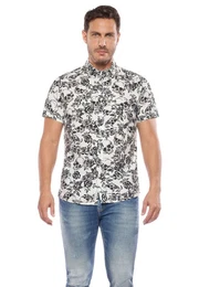 Kurzarmhemd mit trendigem Allover-Print