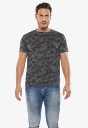 T-Shirt T SHIRTHOMME FACTO (MANCHE COURTE) / T-SHIRT MAN FACTO (SHORT SLEEVE) mit angesagtem Allover-Muster