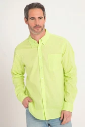 JP1880 Businesshemd Langarm Buttondown-Kragen Modern Fit Neonfarben/Grün/Hellgrün