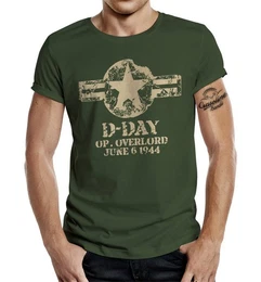 T-Shirt im US-Army Vintage Style: D-Day Operation Overlord