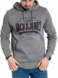 Jack & Jones Kapuzensweatshirt mit Kängurutasche Grau/Blau/Dunkelgrün/Dunkelgrau/Schwarz/Hellgrau