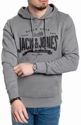 Jack & Jones Kapuzensweatshirt mit Kängurutasche Grau/Blau/Dunkelgrün/Dunkelgrau/Schwarz/Hellgrau
