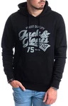 Jack & Jones Kapuzensweatshirt mit Kängurutasche Schwarz/Hellblau/Dunkelblau
