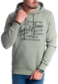 Jack & Jones Kapuzensweatshirt mit Kängurutasche Dunkelgrün/Grün/Khaki/Hellgrün