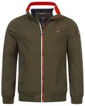 Geographical Norway Steppjacke Übergangsjacke Herbstjacke Jacke Windbreaker Blouson Stehkragen Dunkelgrün/Khaki