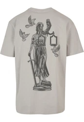 Mister Tee Justice Oversize Tee (1-tlg) Grau/Khaki/Braun/Beige/Dunkelgrau
