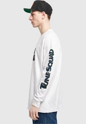 Mister Tee Longsleeve Space Jam Taz Pose Silber/Braun/Weiß/Rot/Beige
