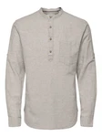 ONLY & SONS Langarmshirt ONSCAIDEN Grau/Khaki/Hellgrau/Braun/Beige
