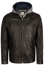 Lederjacke BUAURELINO im 2-in-1-Look