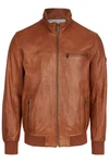 bugatti Lederjacke BULEONARDO Rot/Orange/Braun/Beige