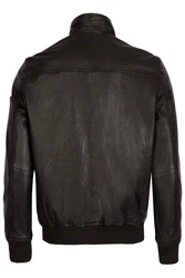 bugatti Lederjacke BULEONARDO Dunkelgrün/Dunkelbraun/Grau/Braun/Dunkelgrau