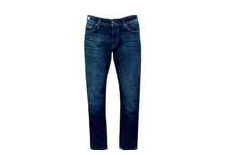 Jack & Jones Straight-Jeans Mike JJWood Dunkelblau/Blau