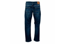 Jack & Jones Straight-Jeans Mike JJWood Dunkelblau/Blau