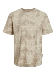 Jack & Jones T-Shirt JORPALMA Beige/Khaki