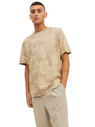 Jack & Jones T-Shirt JORPALMA Beige/Khaki