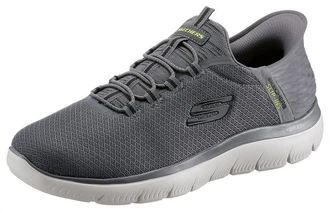 Skechers SUMMITS-HIGH RANGE Slip-On Sneaker Grau/Hellgrau/Dunkelgrau