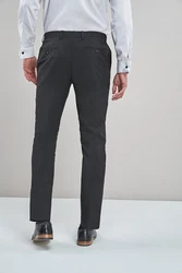 Next Anzughose Signature Tollegno-Smoking Slim Fit Hose Dunkelgrau/Grau/Hellgrau