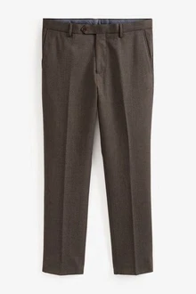 Next Anzughose Slim Fit Flanell-Anzug (1-tlg)