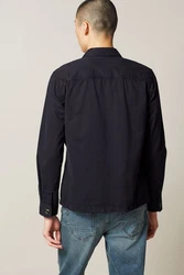 Next Outdoorhemd Hemdjacke (1-tlg) Dunkelblau/Schwarz