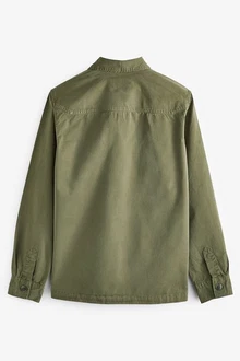 Next Outdoorhemd Hemdjacke (1-tlg) Dunkelgrün/Khaki/Grün