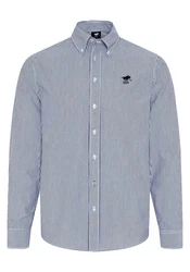 Polo Sylt Langarmhemd Blau/Hellblau/Dunkelblau