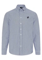 Polo Sylt Langarmhemd Blau/Hellblau/Dunkelblau