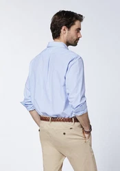 Polo Sylt Langarmhemd Hellblau/Blau