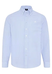 Polo Sylt Langarmhemd Hellblau/Blau