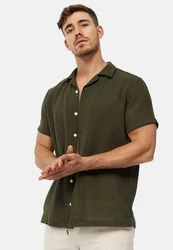 Indicode Hemd INCosby Dunkelgrün/Grün/Khaki