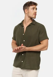 Indicode Hemd INCosby Dunkelgrün/Grün/Khaki