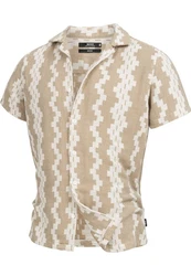 Indicode Hemd INCosby Beige/Braun