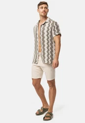 Indicode Hemd INCosby Beige/Braun/Grün/Blau