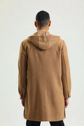Ron Tomson Wollmantel Beige/Braun