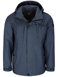 Dry Fashion Funktionsjacke Herren Emden Dunkelblau/Blau/Hellblau