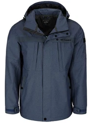 Dry Fashion Funktionsjacke Herren Emden Dunkelblau/Blau/Hellblau