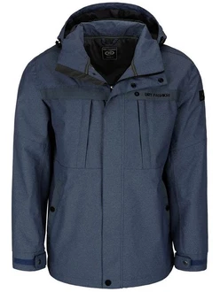 Dry Fashion Funktionsjacke Herren Emden Dunkelblau/Blau/Hellblau