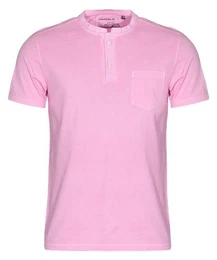 Poloshirt Poloshirt - Casual Fit - Stehkragen - Einfarbig - Rosa