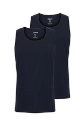 !Solid Tanktop SDCasal 2er-Pack Dunkelblau/Blau