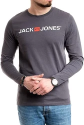 Jack & Jones Langarmshirt mit Printaufdruck Dunkelgrau/Schwarz/Grau/Dunkelblau/Khaki