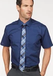 Man's World Kurzarmhemd Dunkelblau/Blau