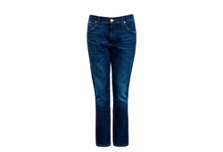 Wrangler Straight-Jeans Greensboro for Real Dunkelblau/Blau